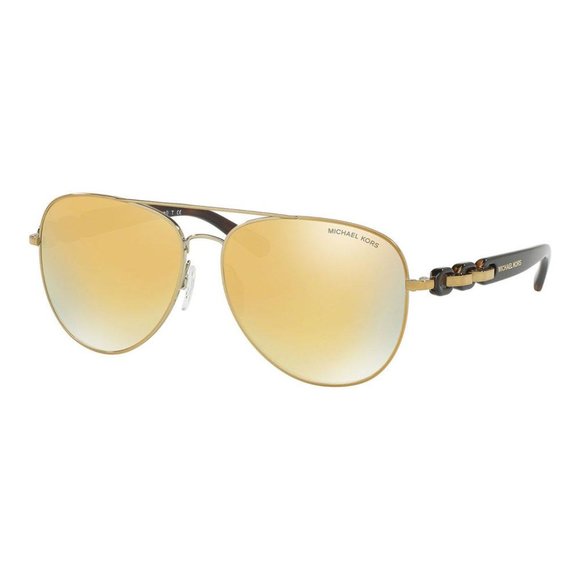 Michael Kors Pandora Sunglasses Liquid Gold Lens - Picture 1 of 4